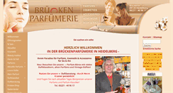 Desktop Screenshot of brueckenparfuemerie.de