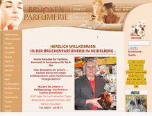 Tablet Screenshot of brueckenparfuemerie.de